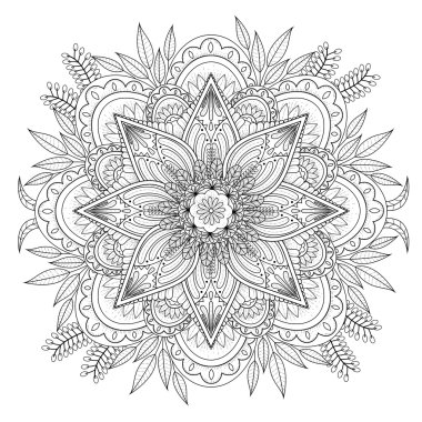 Dekoratif Mandala süsleme