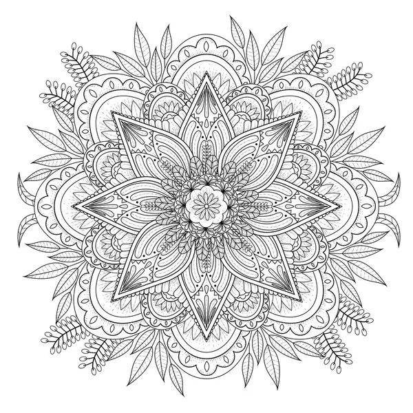 Adorno decorativo Mandala — Vector de stock