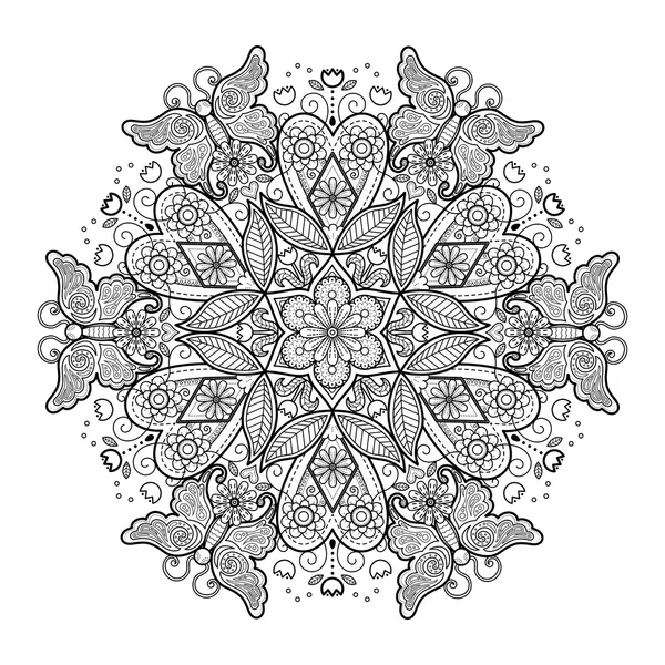 Adorno decorativo Mandala — Vector de stock