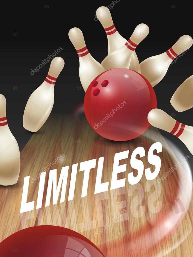 Strike bowling 3D illustration Stock Vector by ©HstrongART 121860568