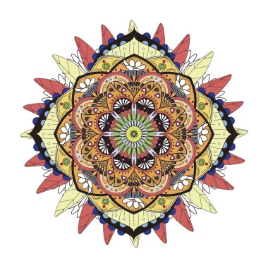 Dekoratif Mandala süsleme