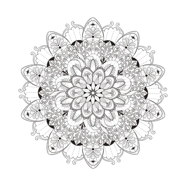 Dekoratives Mandala-Ornament — Stockvektor