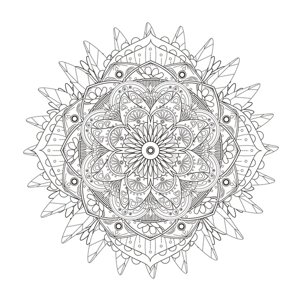 Adorno decorativo Mandala — Vector de stock