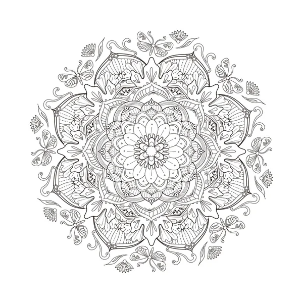 Adorno decorativo Mandala — Vector de stock