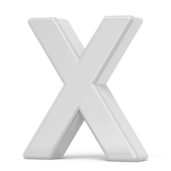 3D rendering witte letter X — Stockfoto