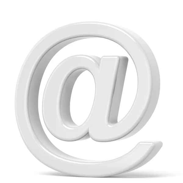 Witte E-mail symbool — Stockfoto