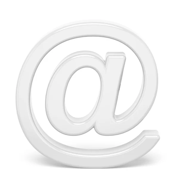 Witte E-mail symbool — Stockfoto