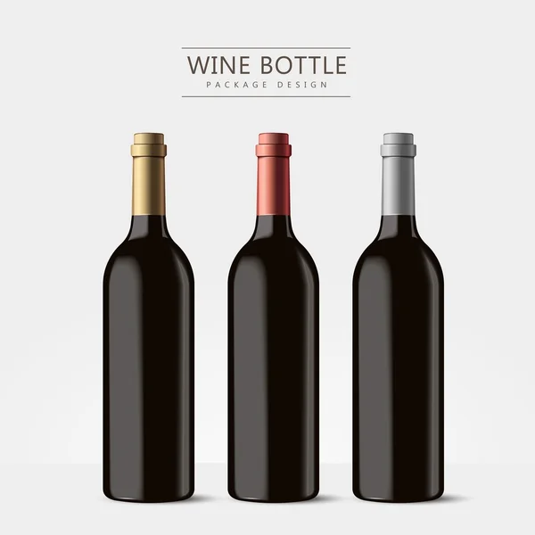 Дизайн бутылки шампанского класса люкс — стоковый вектор