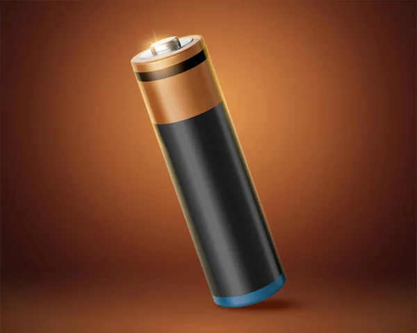 Batterie Aaa Maquette Avec Espace Vide Élément Réaliste Isolé Sur — Image vectorielle