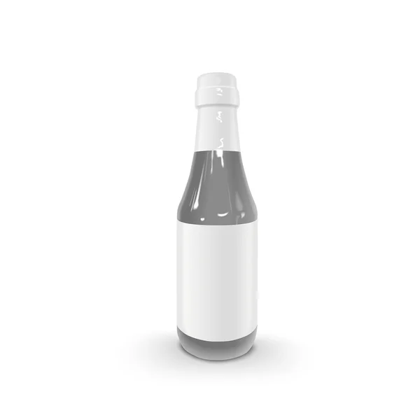 空白的酱油瓶 — 图库矢量图片