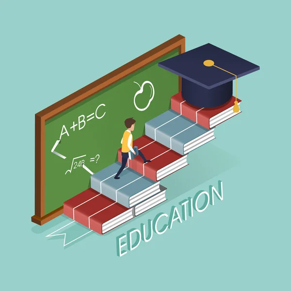 Concepto educativo — Vector de stock