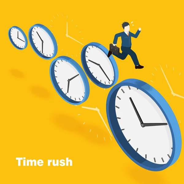 Concept time rush — Image vectorielle