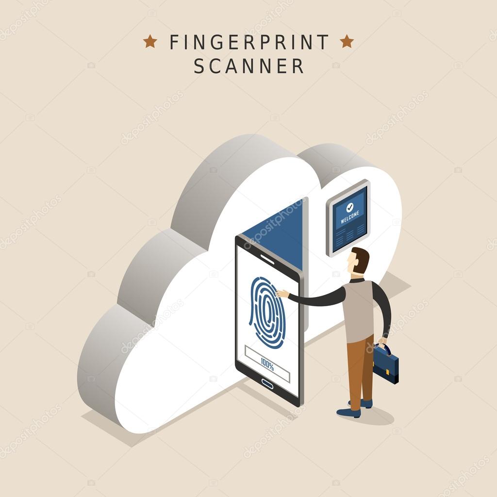 fingerprint scanner concept