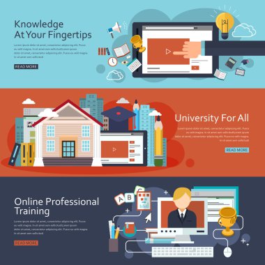 Çevrimiçi Eğitim kavramı 