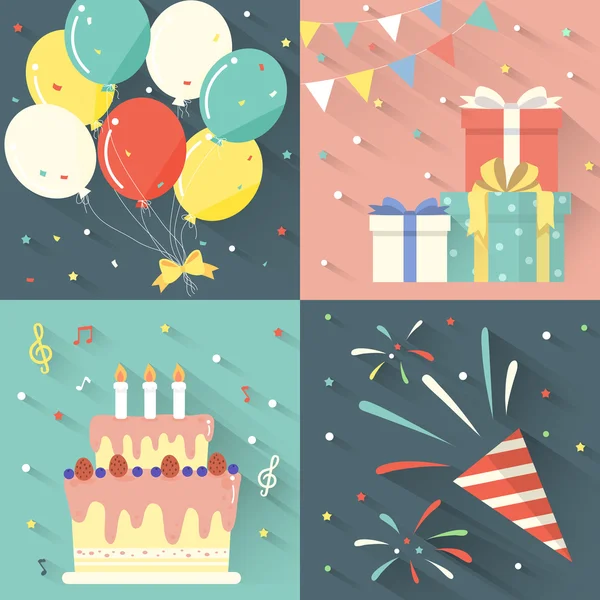 Születésnapi ünnepség — Stock Vector