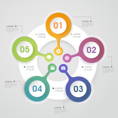 basitlik Infographic şablonu