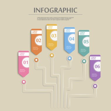 basitlik Infographic şablonu