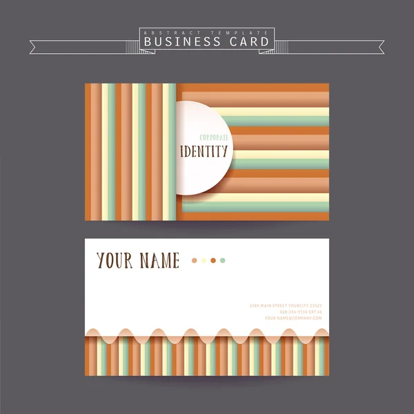 Lovely business card template — Stock Vector