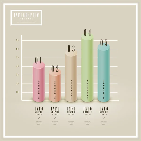 Elegante Infografik-Vorlage — Stockvektor