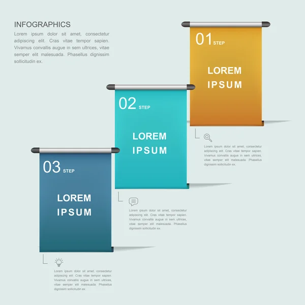 Plantilla infográfica simplicidad — Vector de stock