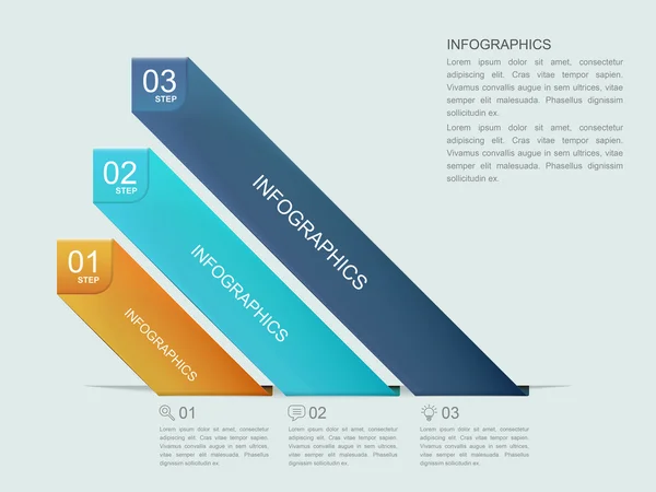 Simplicity infographic template — Stock Vector