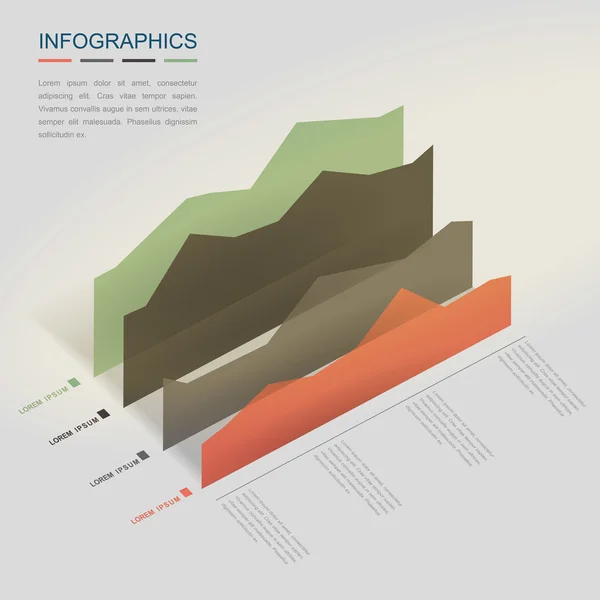 Modèle infographique créatif — Image vectorielle