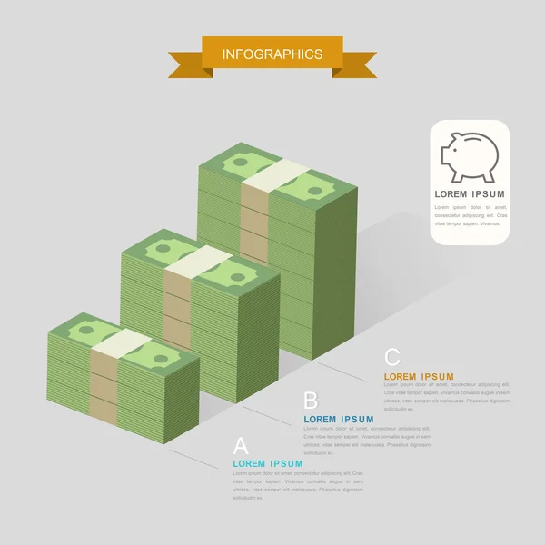 Kreative Infografik-Vorlage — Stockvektor
