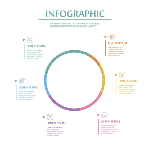 Elegante Infografik-Vorlage — Stockvektor