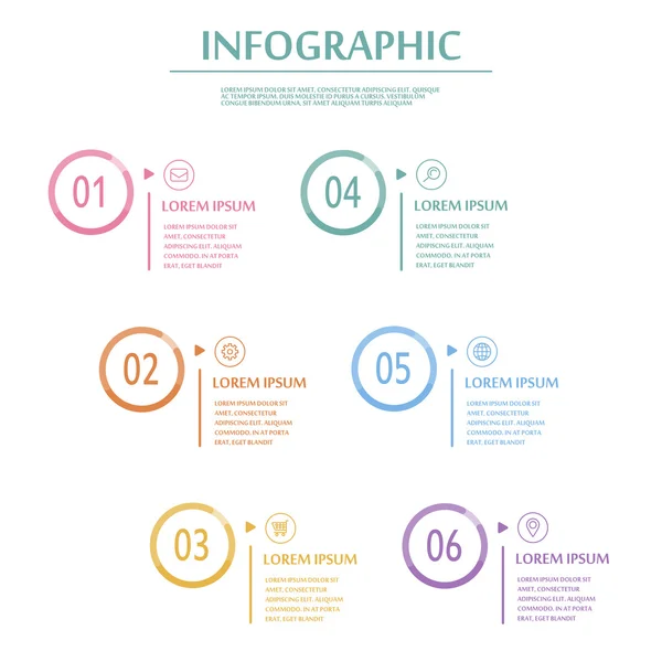 Elegante Infografik-Vorlage — Stockvektor