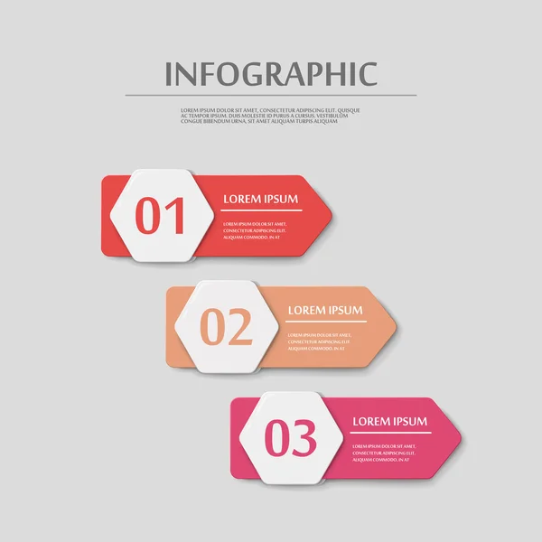 Einfachheit Infografik Vorlage — Stockvektor