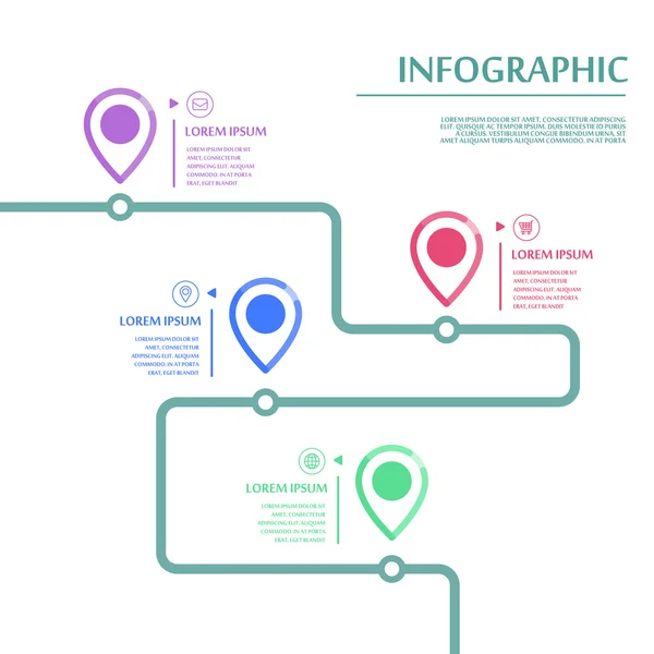 Plantilla infográfica moderna — Archivo Imágenes Vectoriales