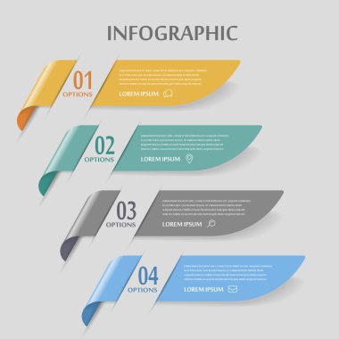 zarif Infographic tasarım 