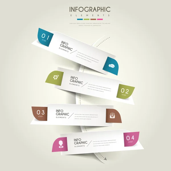 Contemporary infographic design — Stock Vector