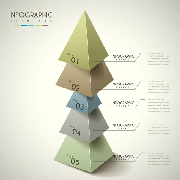Attraktives Infografik-Design — Stockvektor