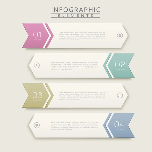 Design infográfico de simplicidade — Vetor de Stock