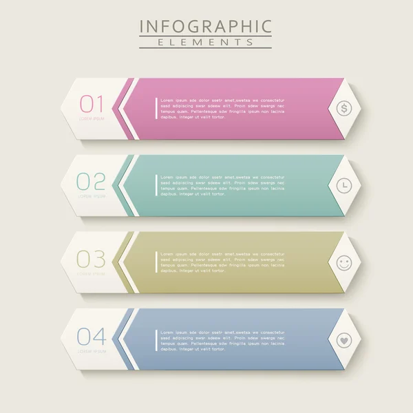 Egyszerűség infographic design — Stock Vector