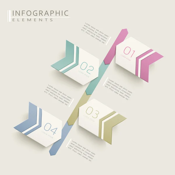 Design infográfico de simplicidade —  Vetores de Stock