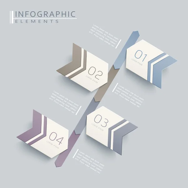 Simplicité infographie design — Image vectorielle