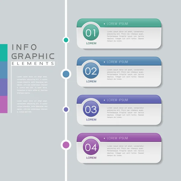 Design infografico contemporaneo — Vettoriale Stock