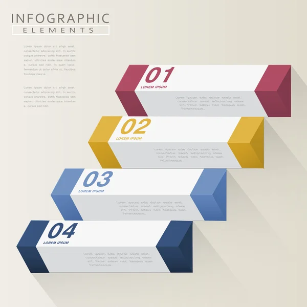 Design infografico moderno — Vettoriale Stock