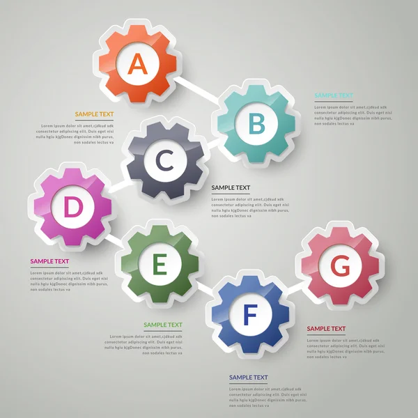 Творческий инфографический дизайн — стоковый вектор