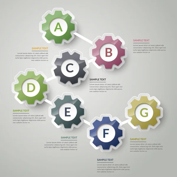 Творческий инфографический дизайн — стоковый вектор