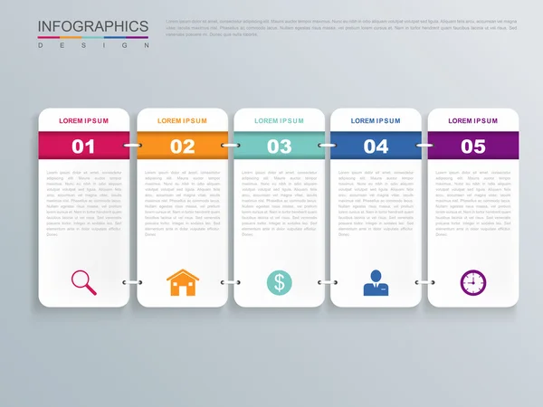 Modernes Infografik-Design — Stockvektor