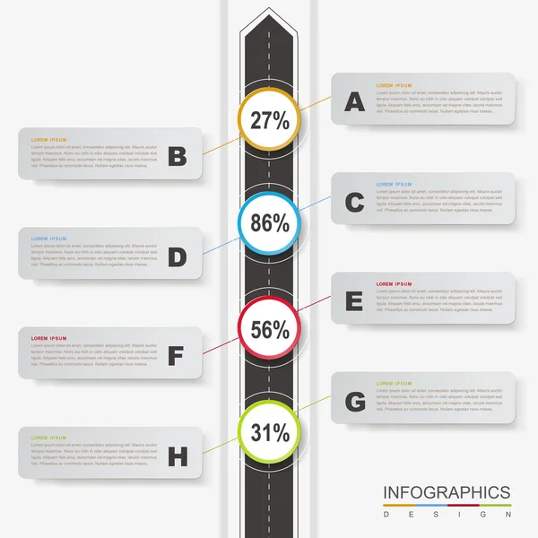 Diseño infográfico creativo — Archivo Imágenes Vectoriales