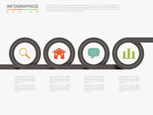 Yaratıcı Infographic tasarım — Stok Vektör