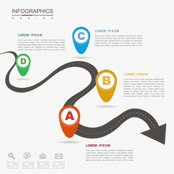 Diseño infográfico creativo — Archivo Imágenes Vectoriales