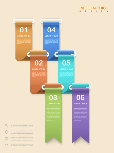 Design infográfico moderno — Vetor de Stock