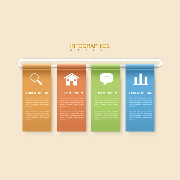 Modernes Infografik-Design — Stockvektor