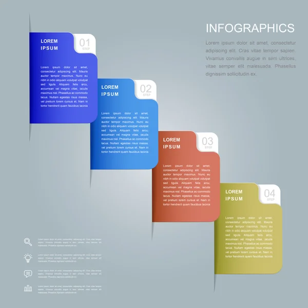 Diseño infográfico contemporáneo — Archivo Imágenes Vectoriales