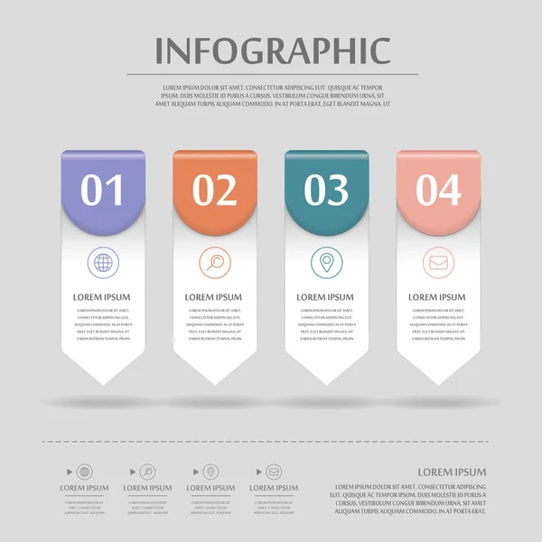 Modern Infographic tasarım — Stok Vektör